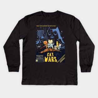 Cat Wars Kids Long Sleeve T-Shirt